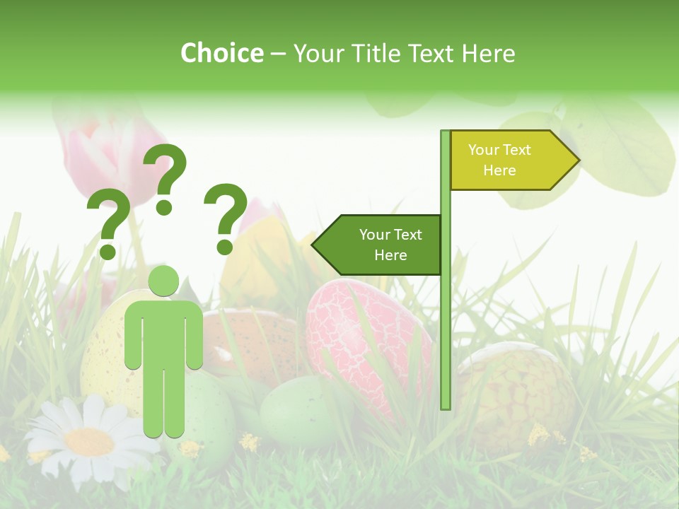 Drau Blumen Bunte PowerPoint Template