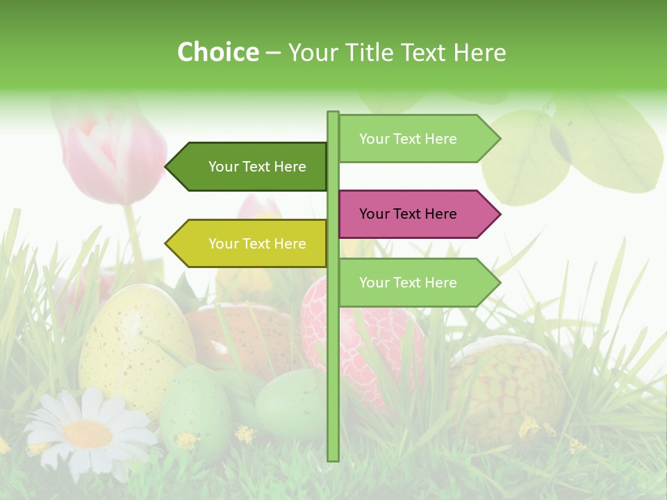 Drau Blumen Bunte PowerPoint Template