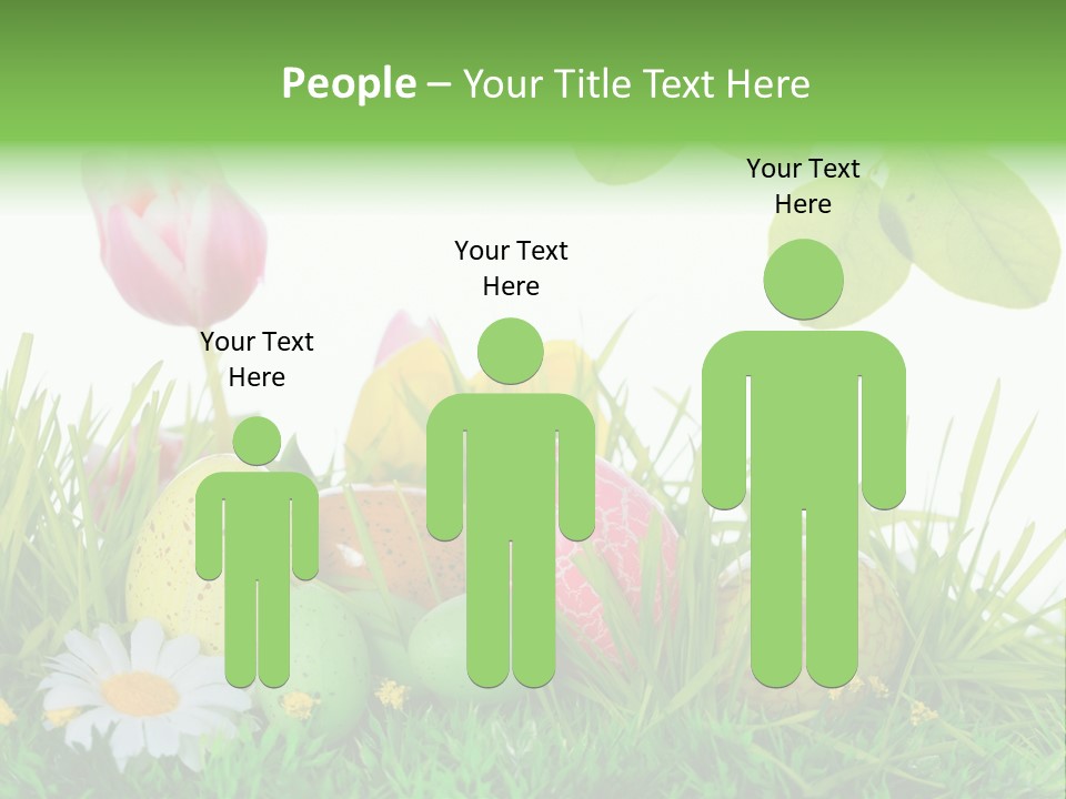 Drau Blumen Bunte PowerPoint Template