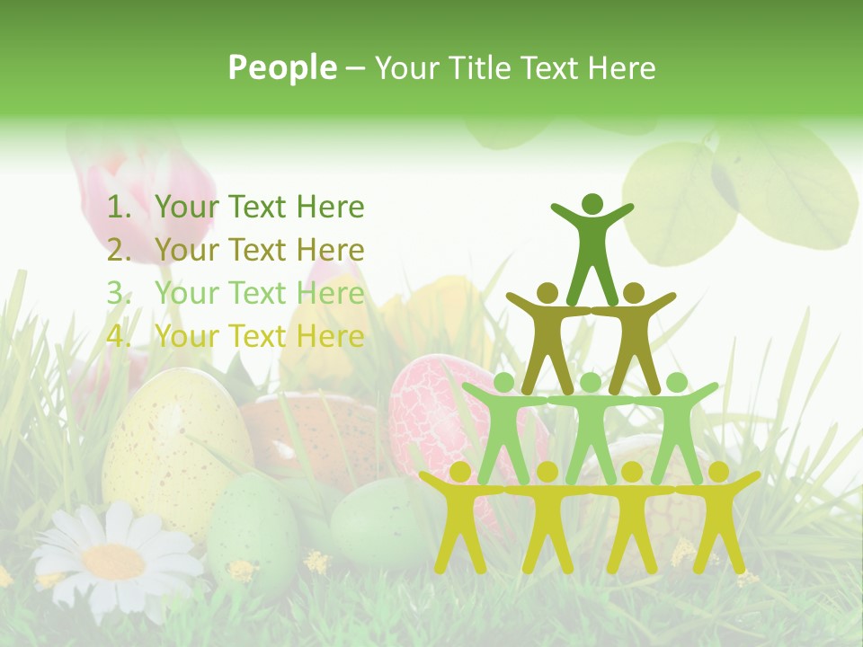 Drau Blumen Bunte PowerPoint Template