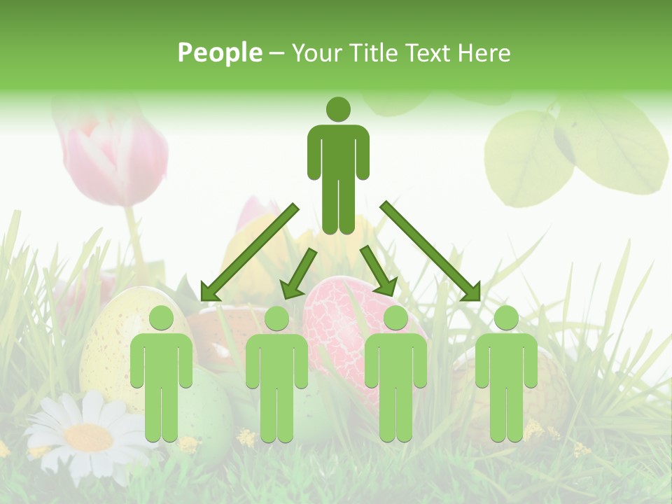 Drau Blumen Bunte PowerPoint Template