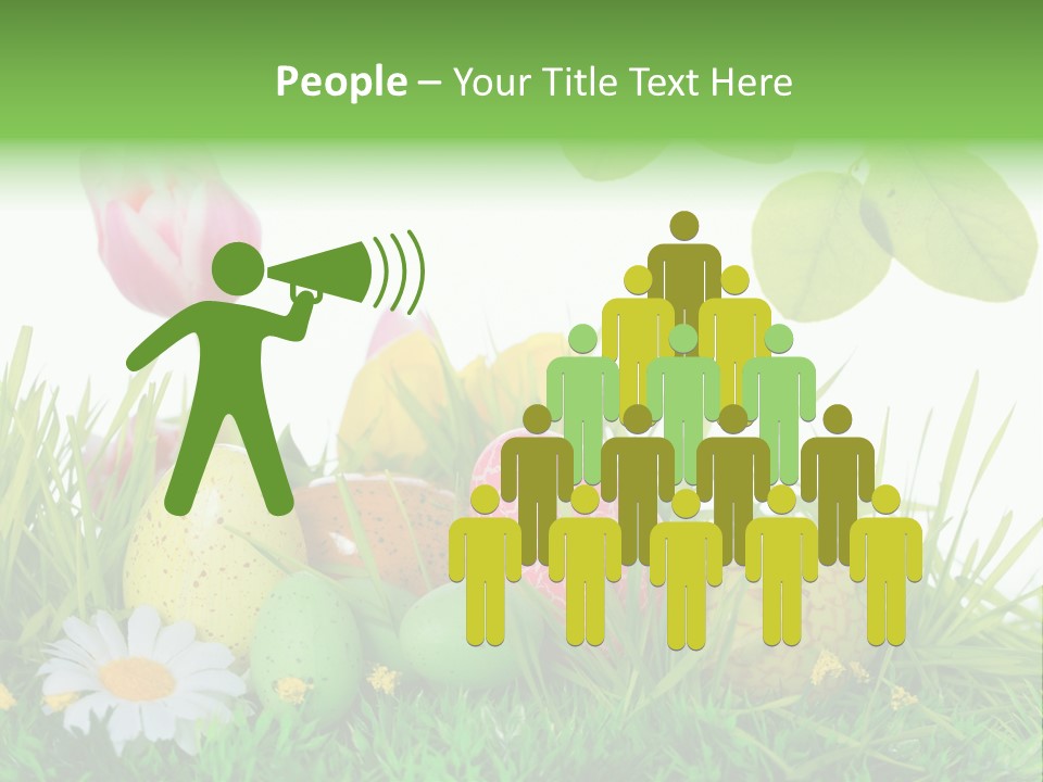 Drau Blumen Bunte PowerPoint Template