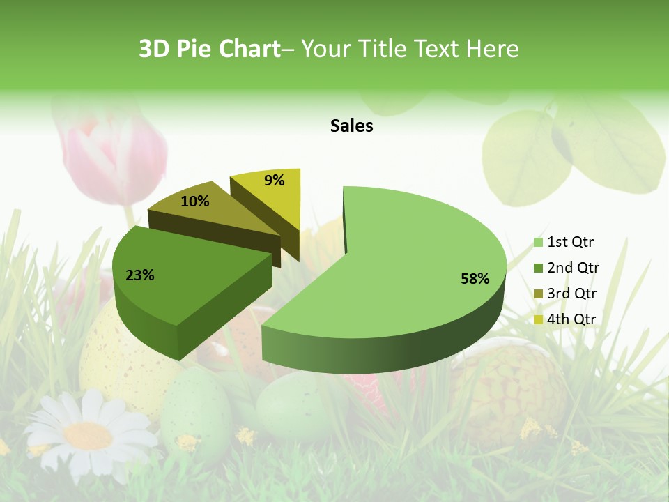 Drau Blumen Bunte PowerPoint Template