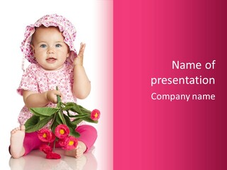 Newborn Freude Pink PowerPoint Template