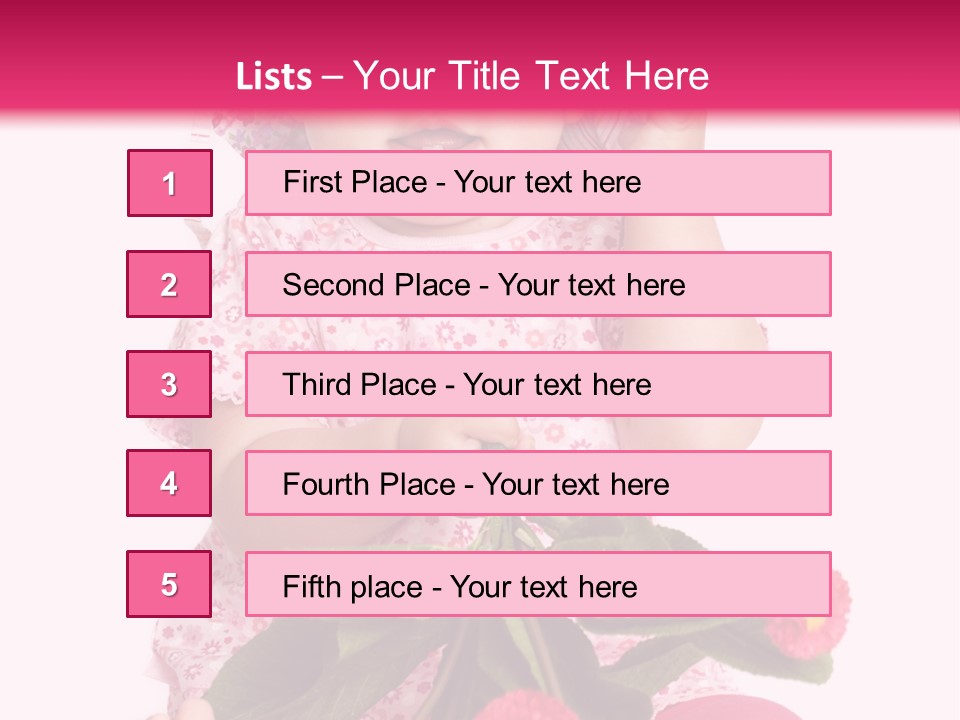 Newborn Freude Pink PowerPoint Template