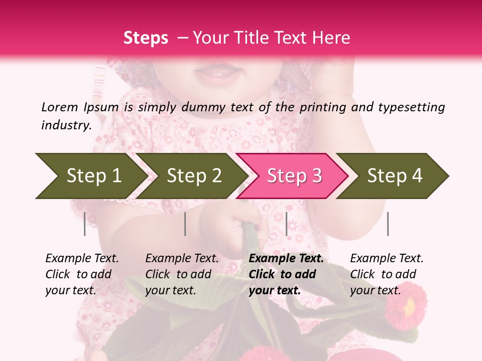 Newborn Freude Pink PowerPoint Template