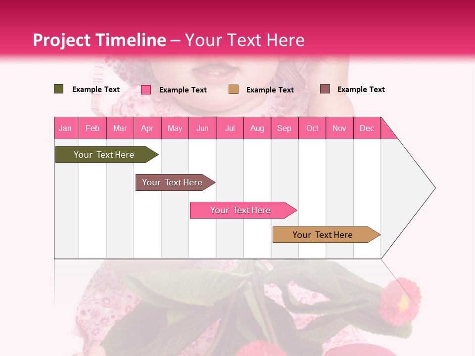 Newborn Freude Pink PowerPoint Template