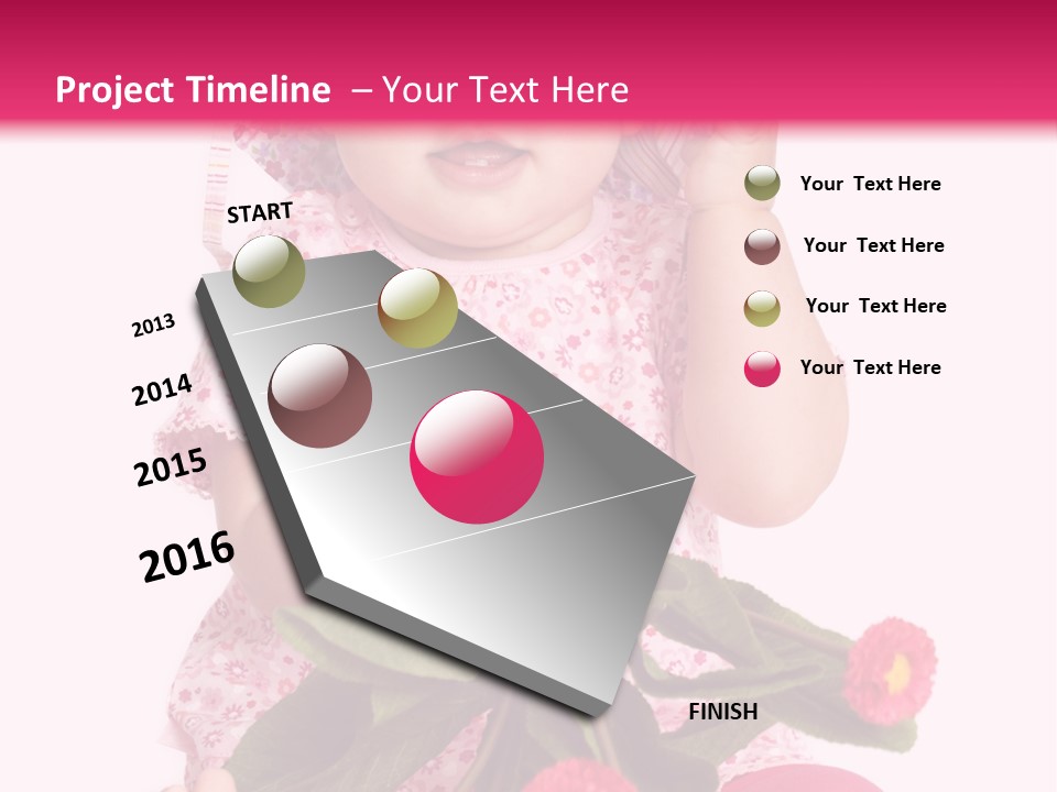 Newborn Freude Pink PowerPoint Template