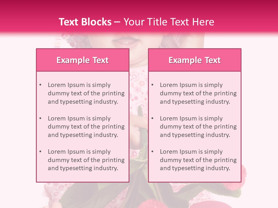 Newborn Freude Pink PowerPoint Template