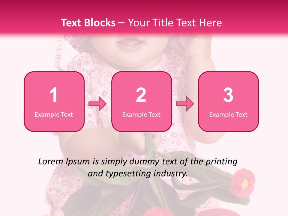 Newborn Freude Pink PowerPoint Template
