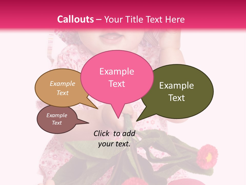 Newborn Freude Pink PowerPoint Template