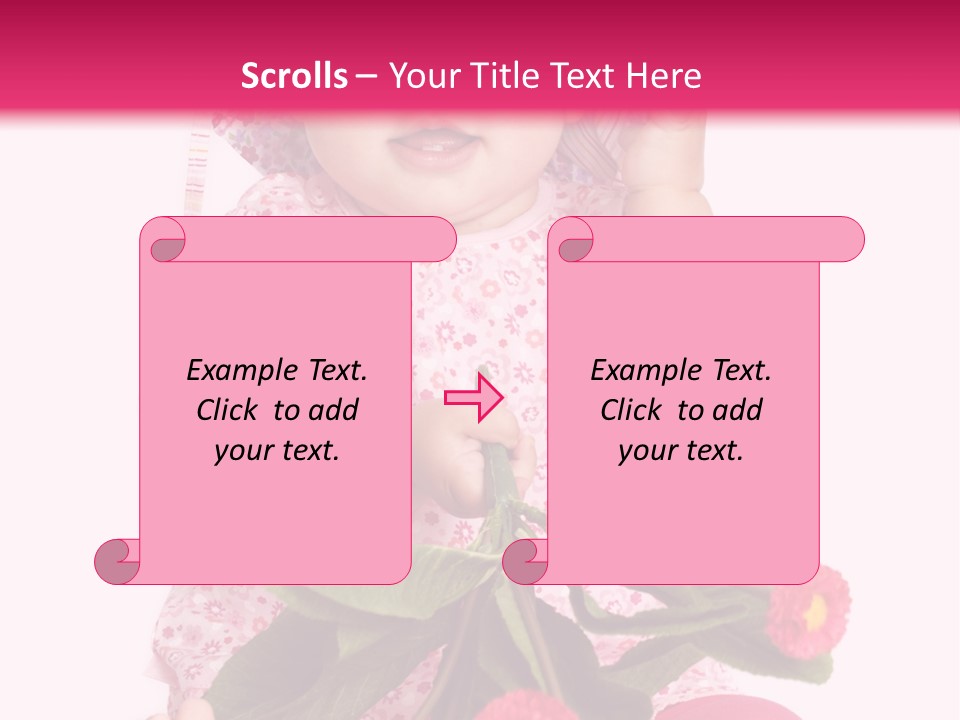 Newborn Freude Pink PowerPoint Template