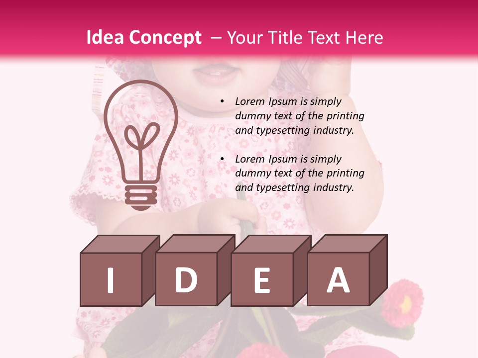Newborn Freude Pink PowerPoint Template