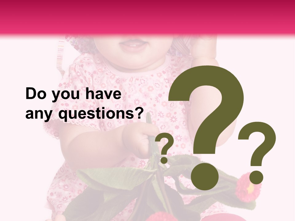 Newborn Freude Pink PowerPoint Template