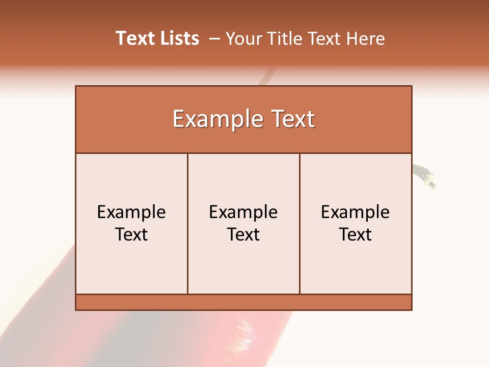 Ern Chili Essen PowerPoint Template