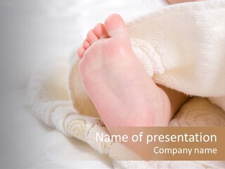 Feet Healthy Isolated PowerPoint Template