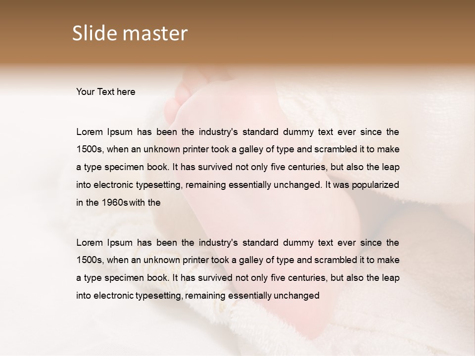 Feet Healthy Isolated PowerPoint Template