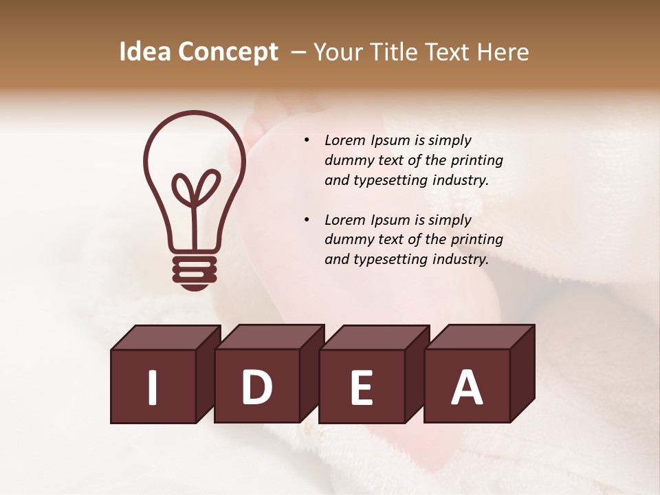 Feet Healthy Isolated PowerPoint Template