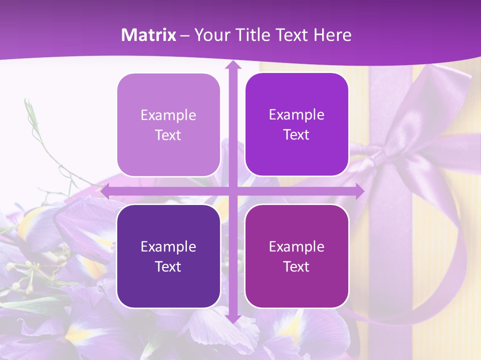 Ribbon Bow Present PowerPoint Template