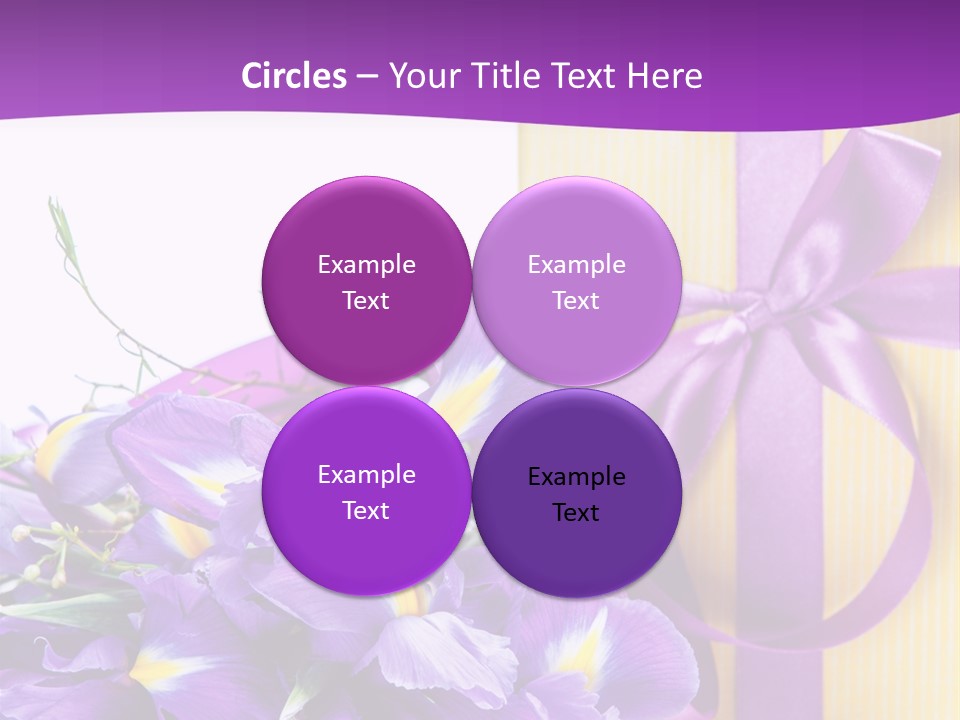 Ribbon Bow Present PowerPoint Template