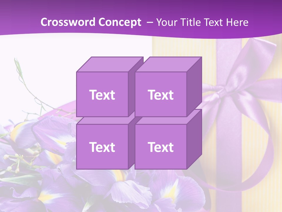 Ribbon Bow Present PowerPoint Template