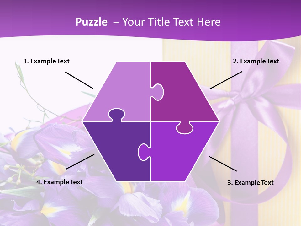 Ribbon Bow Present PowerPoint Template