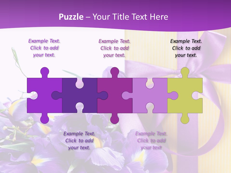 Ribbon Bow Present PowerPoint Template