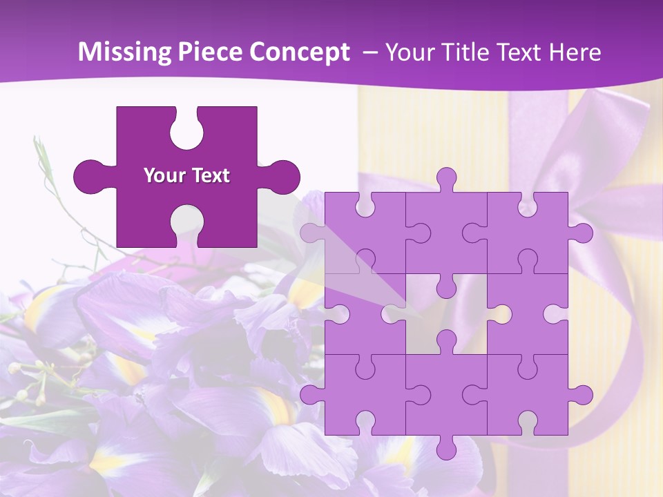 Ribbon Bow Present PowerPoint Template