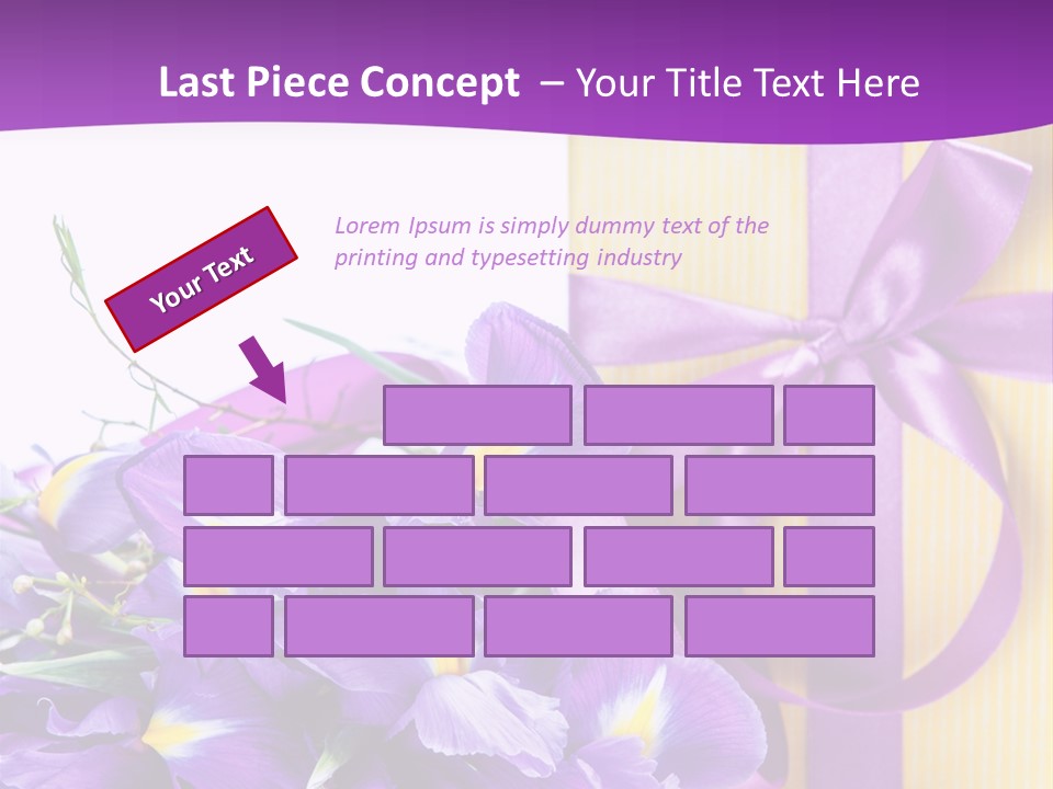 Ribbon Bow Present PowerPoint Template