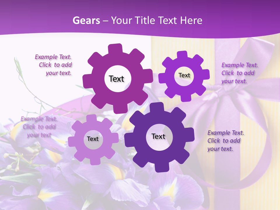 Ribbon Bow Present PowerPoint Template