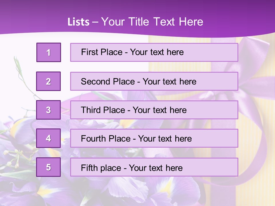 Ribbon Bow Present PowerPoint Template