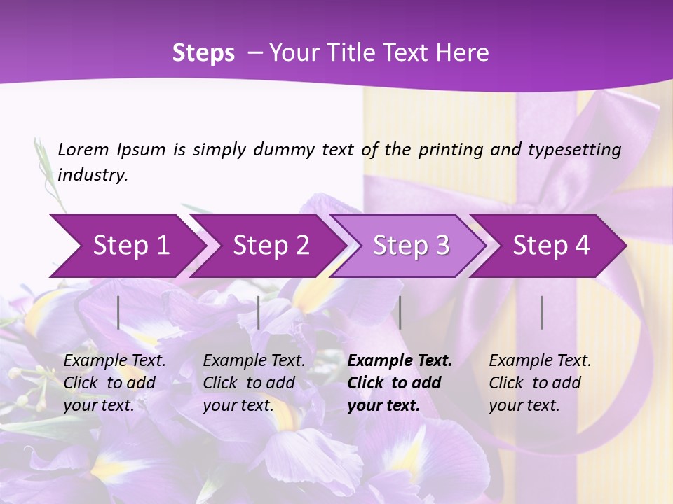 Ribbon Bow Present PowerPoint Template