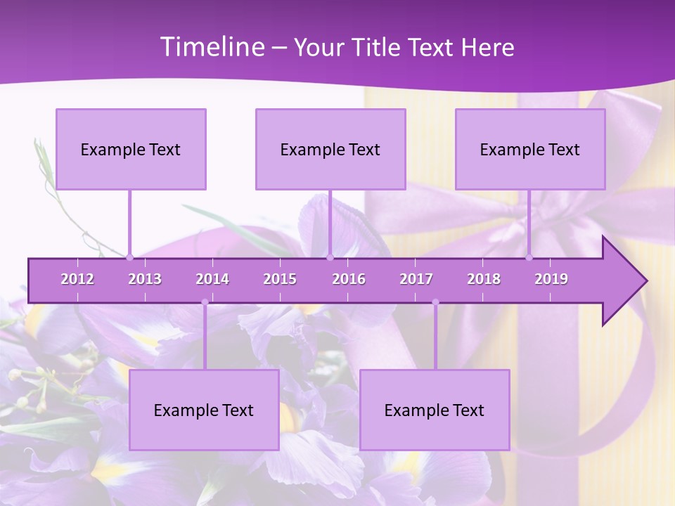 Ribbon Bow Present PowerPoint Template