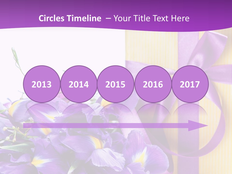 Ribbon Bow Present PowerPoint Template