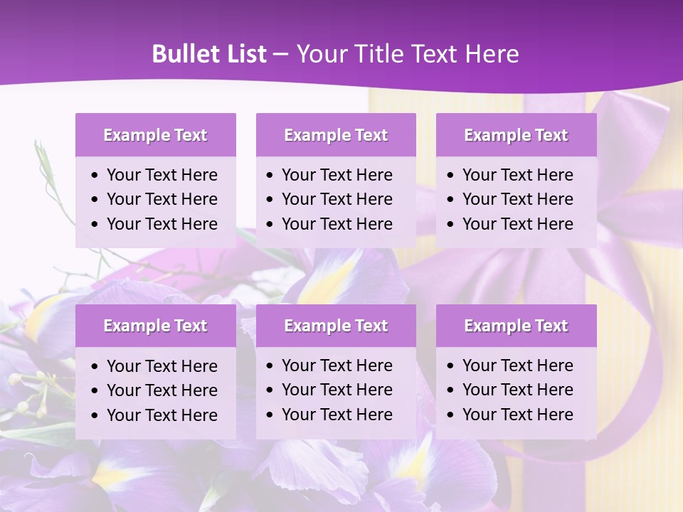 Ribbon Bow Present PowerPoint Template