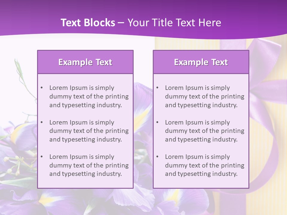Ribbon Bow Present PowerPoint Template