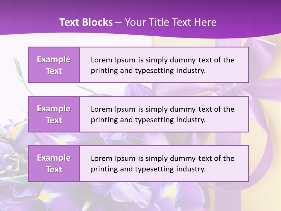 Ribbon Bow Present PowerPoint Template