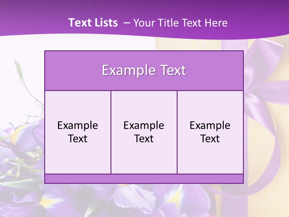 Ribbon Bow Present PowerPoint Template