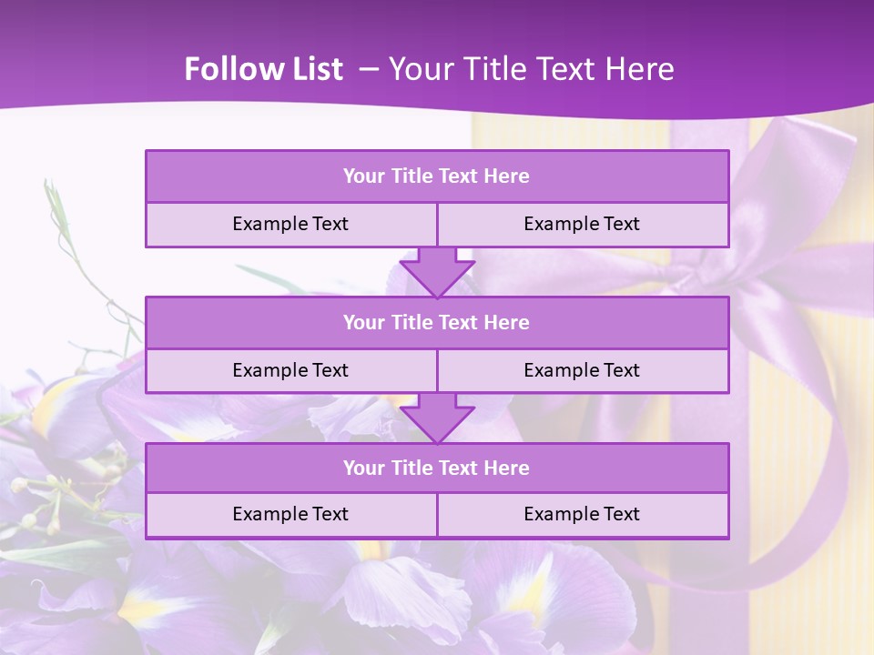 Ribbon Bow Present PowerPoint Template
