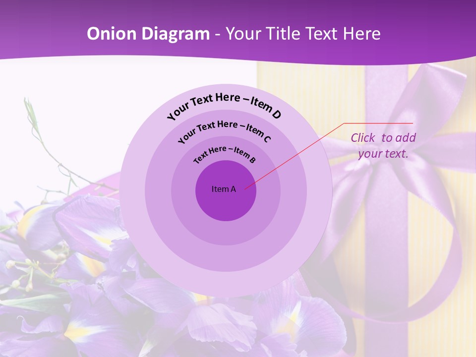 Ribbon Bow Present PowerPoint Template