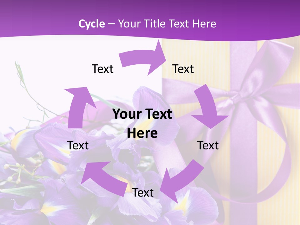 Ribbon Bow Present PowerPoint Template