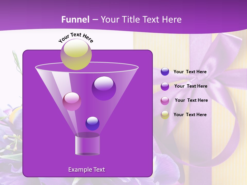 Ribbon Bow Present PowerPoint Template