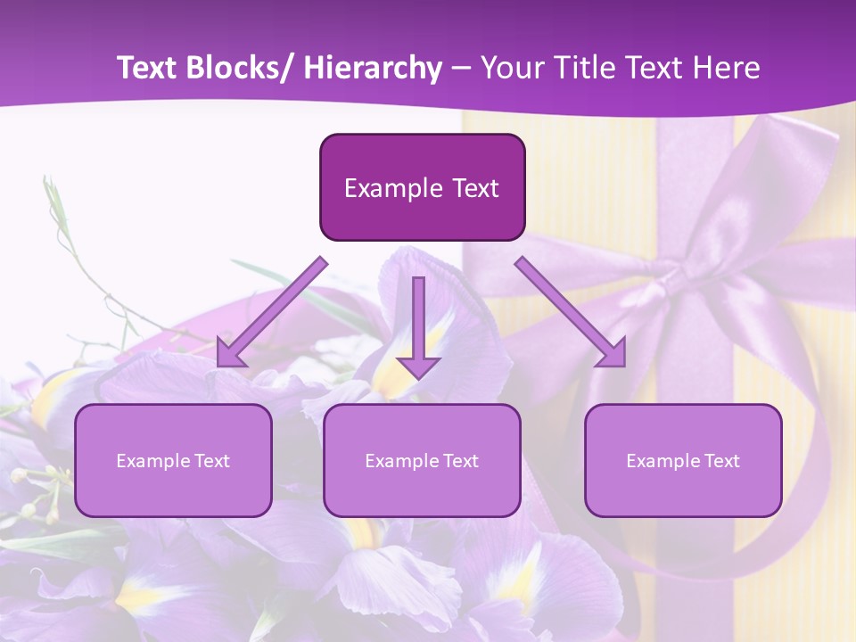 Ribbon Bow Present PowerPoint Template