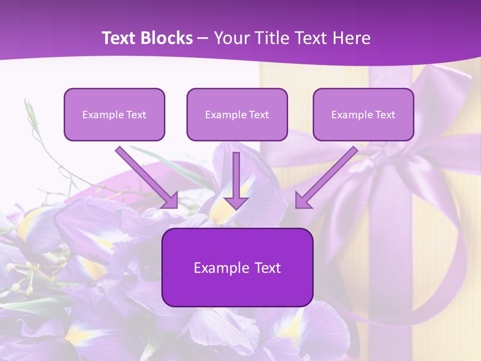 Ribbon Bow Present PowerPoint Template