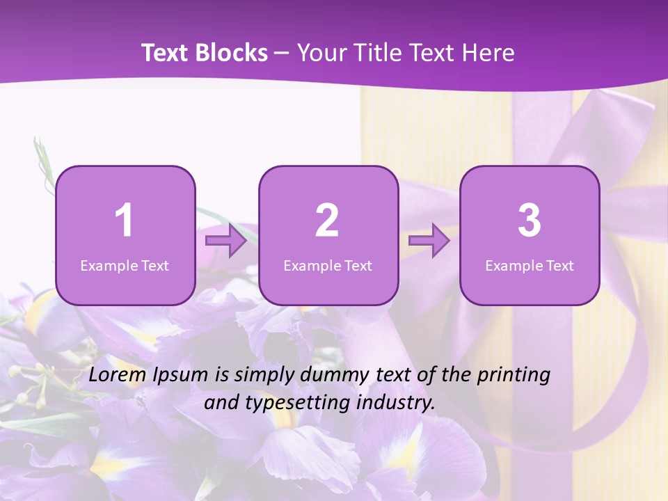 Ribbon Bow Present PowerPoint Template