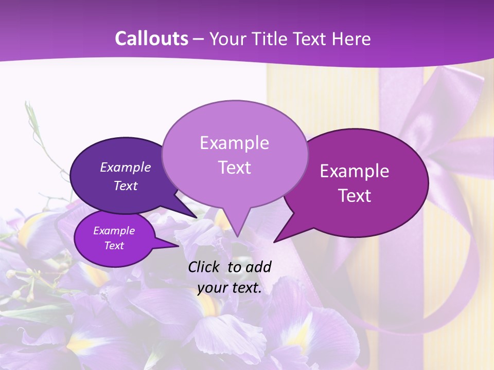 Ribbon Bow Present PowerPoint Template