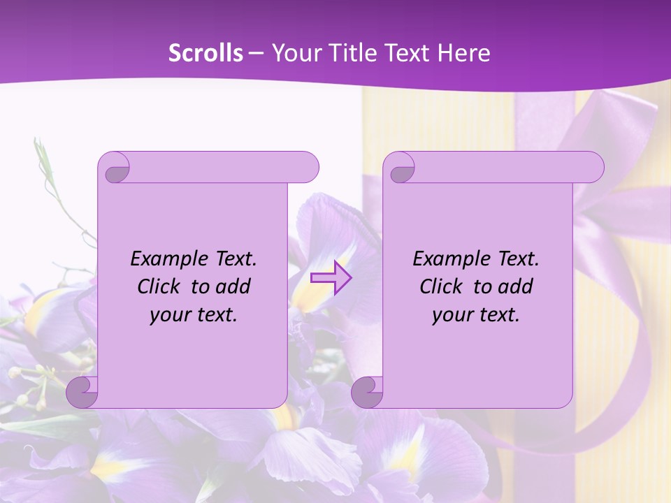 Ribbon Bow Present PowerPoint Template