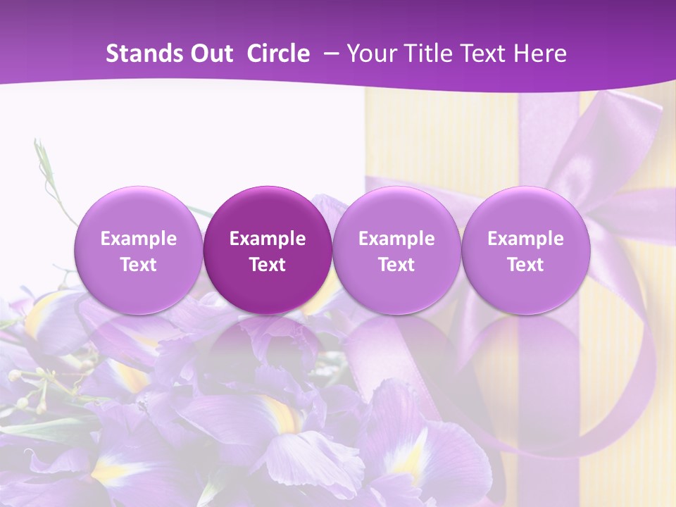 Ribbon Bow Present PowerPoint Template
