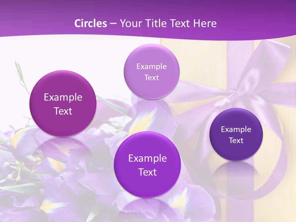 Ribbon Bow Present PowerPoint Template