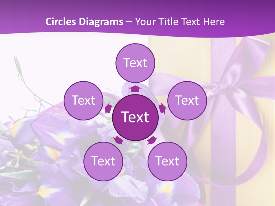 Ribbon Bow Present PowerPoint Template